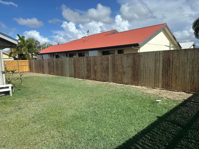 Burdell: From the Burdell job post: timber fence along a backyard